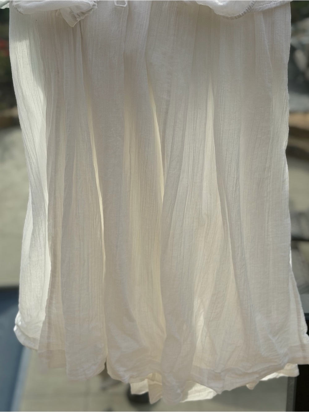 Free People White Midi Puff Sleeve Maxi Dress - Picture 12 of 12